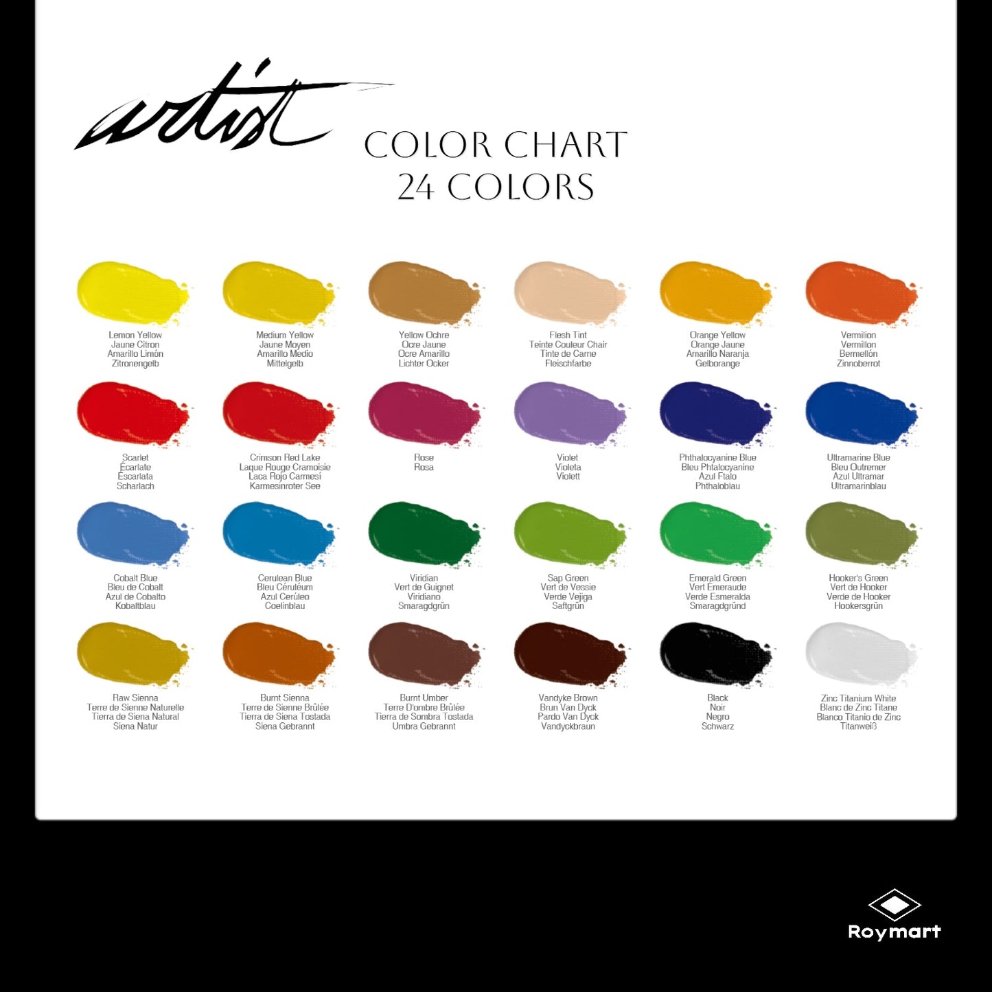 MALETÍN ARTIST 24 COLORES PINTURA ACRÍLICA