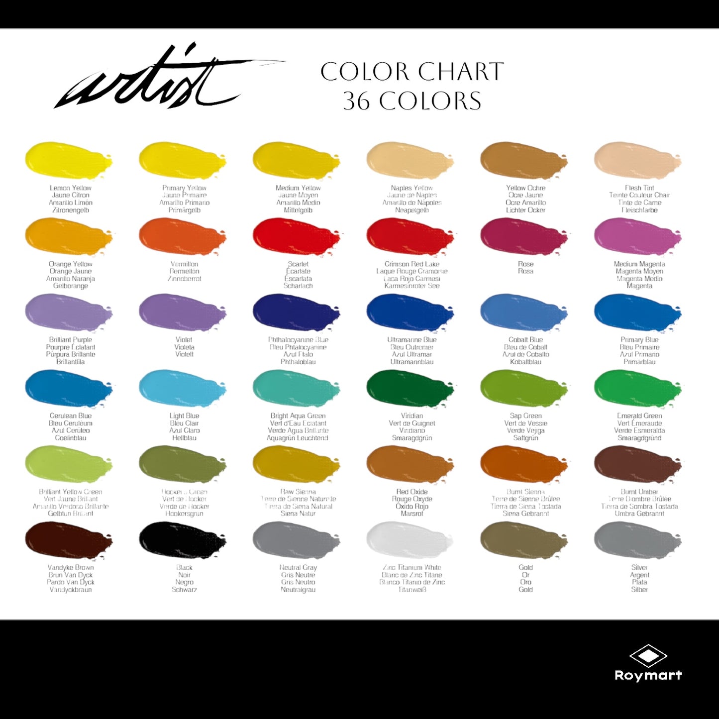 MALETÍN ARTIST 36 COLORES PINTURA ACRÍLICA