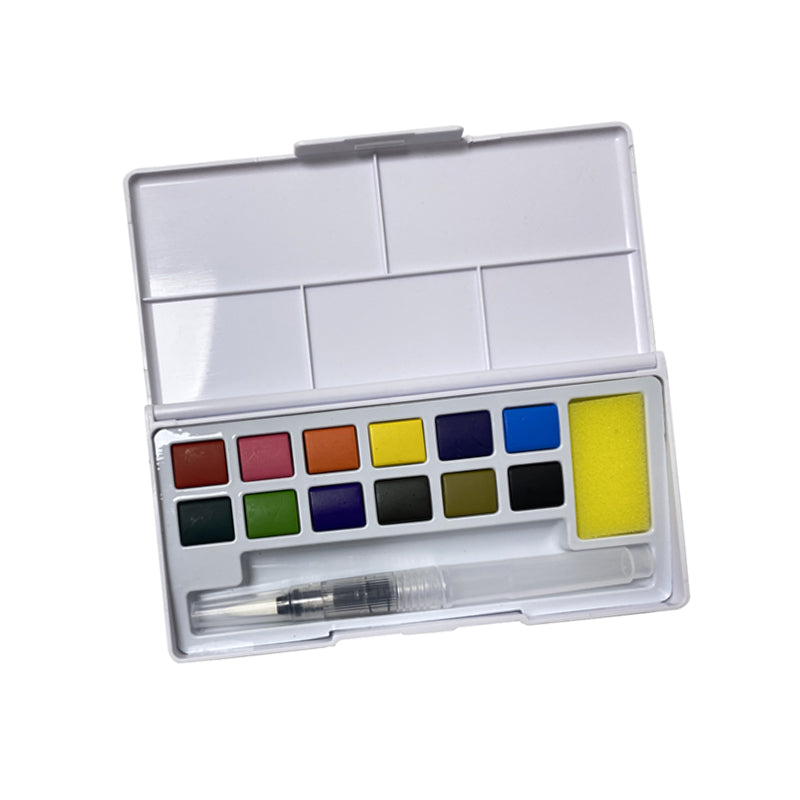 AQUARELL-TASCHENBOX 12 FARBEN