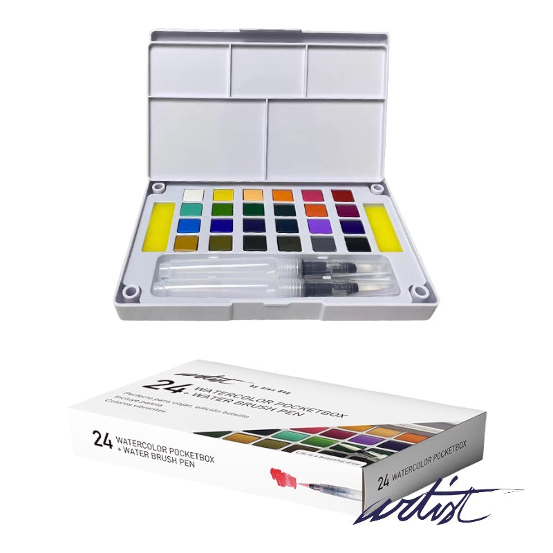 AQUARELL-TASCHENBOX 24 FARBEN