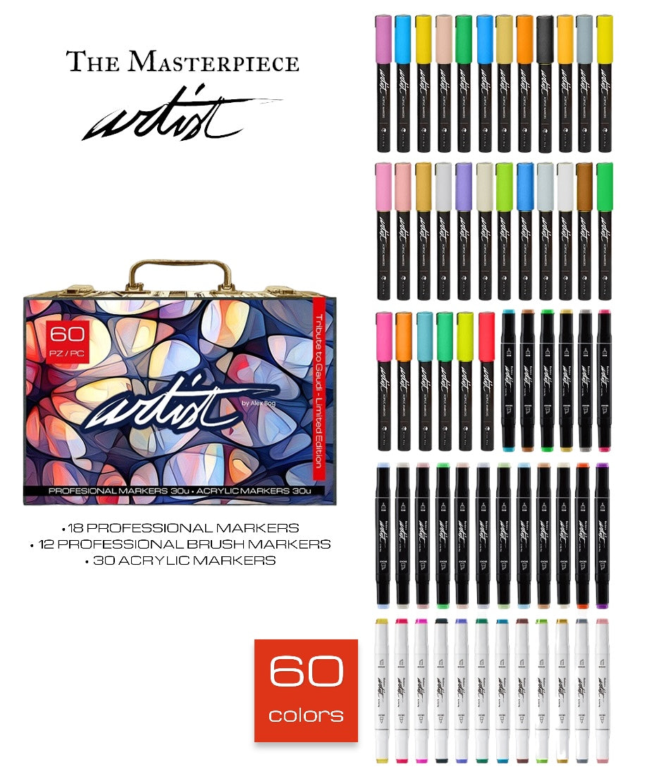 MALETÍN MULTITÉCNICA GAMA ARTIST 60 COLORES