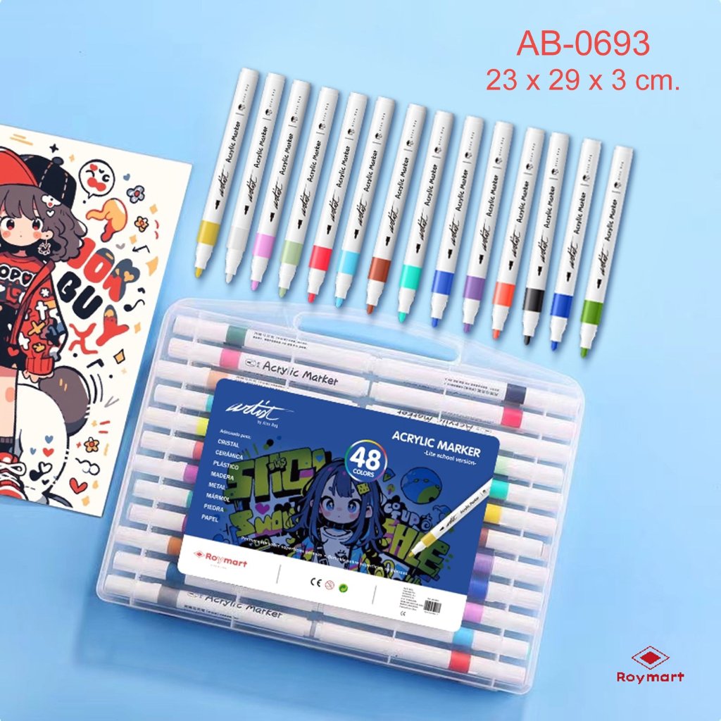 ACRYLIC CASE PRIME 48 COLORS