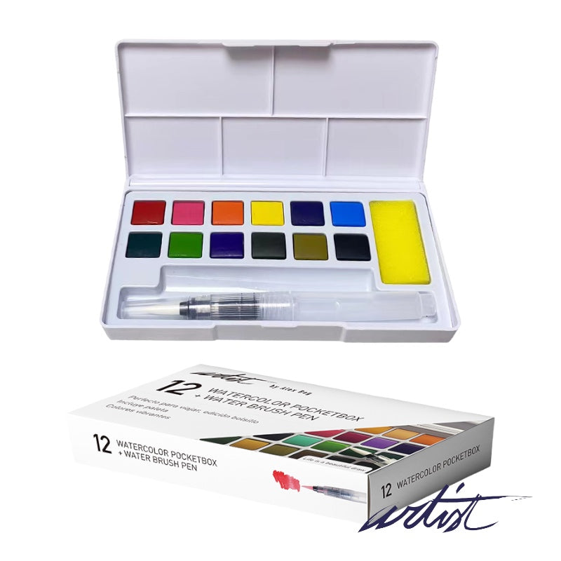 WATERCOLOR POCKETBOX 12 COLORES