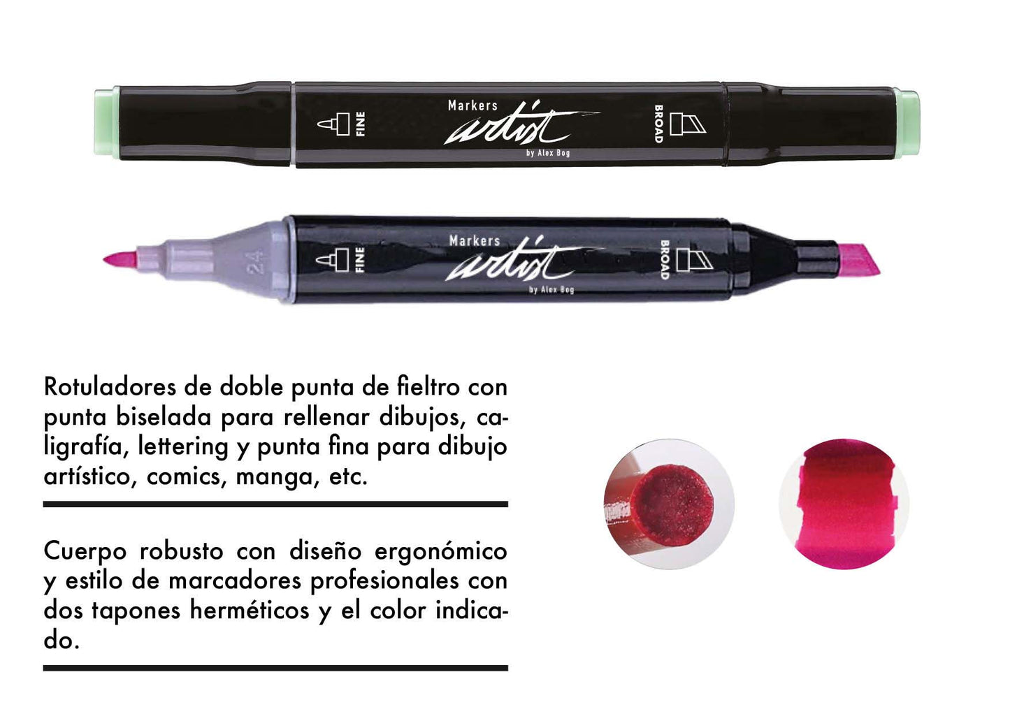 PROFESSIONAL MARKERS GAMA ARTIST 40 COLORES