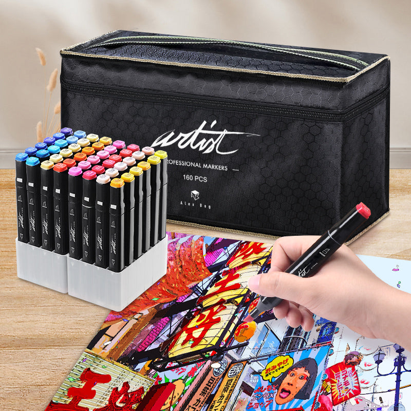 PROFESSIONAL MARKERS GAMA ARTIST 160 COLORES