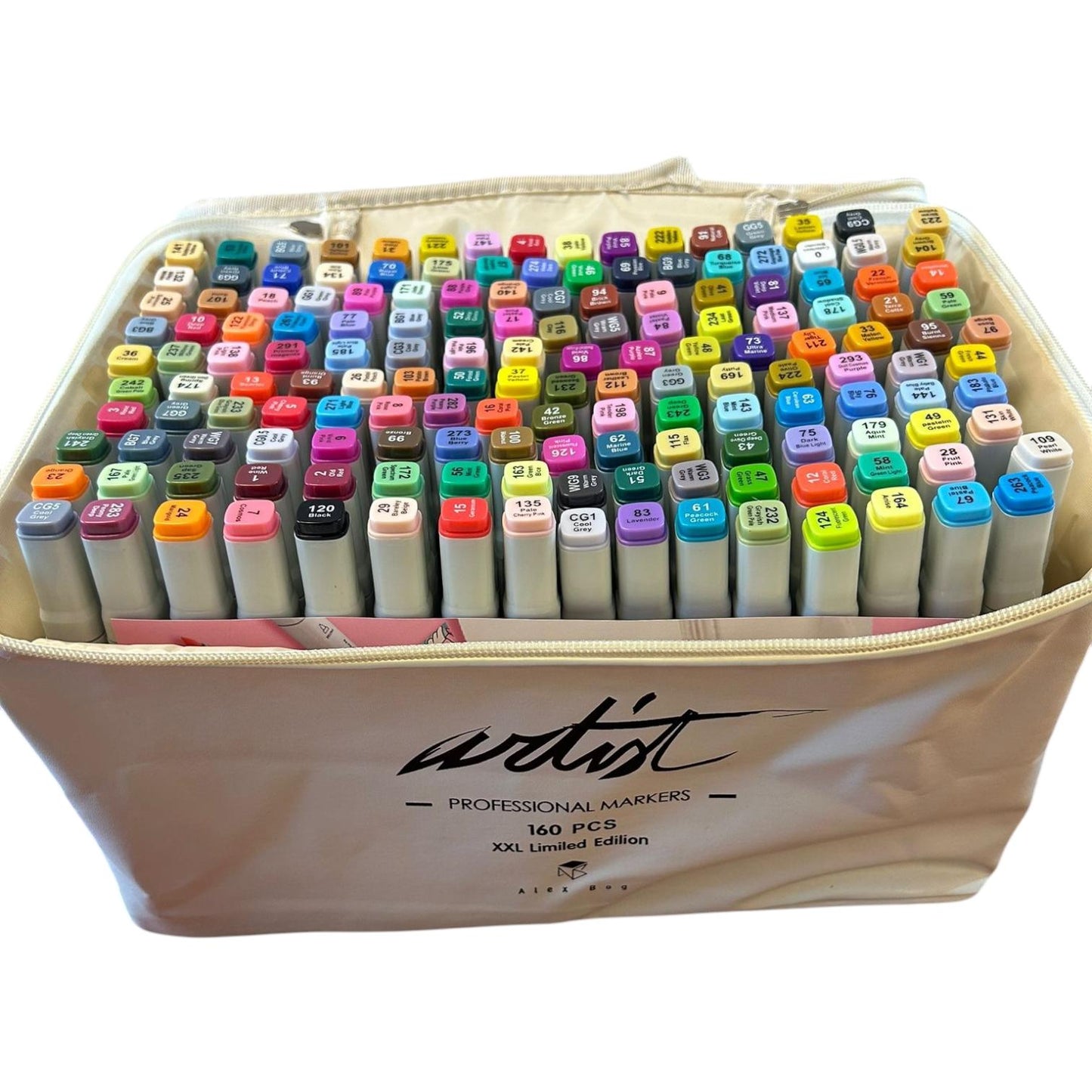 PROFESSIONELLE PINSELMARKER 160 FARBEN